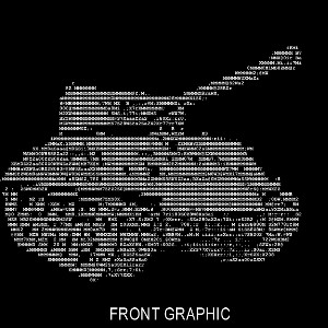 ASCII Tank Men's Fine Jersey Short Sleeve T Shirt Black